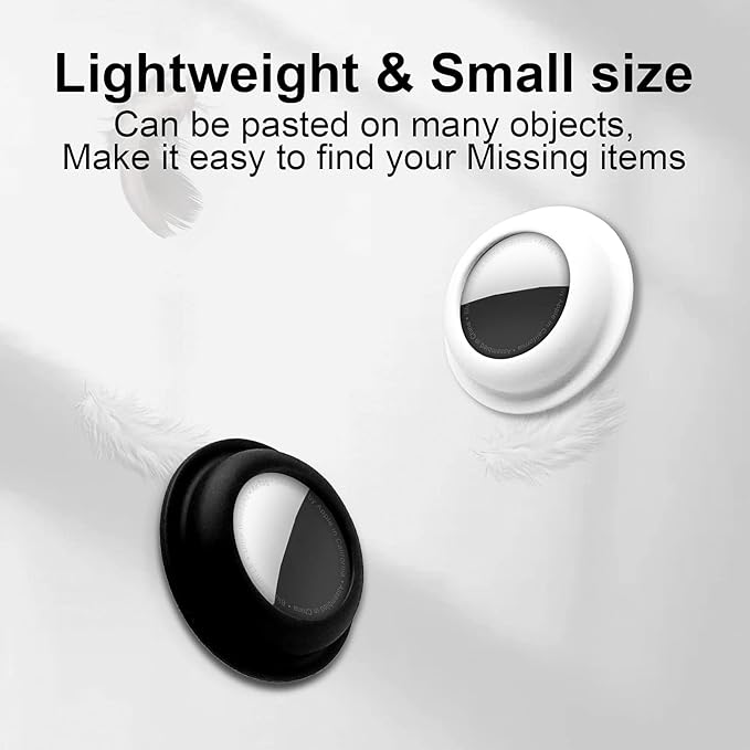 Aimtel Case for Apple AirTag Sticker (Fits 2nd/1st Gen), 4 Pack Air Tags Removable Adhesive Mount, Protective Silicone Holder for Sticking on Tv Remote, Luggage, Laptop, Headphones, Camera, iPad