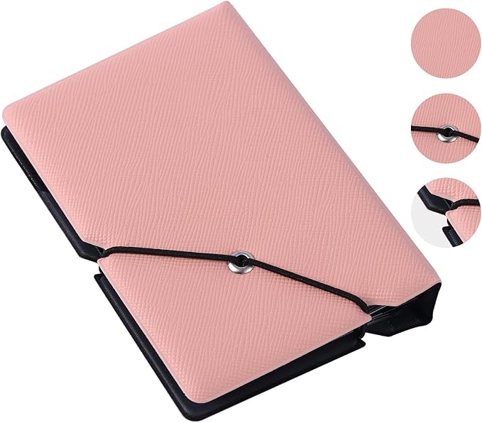 Mini Instant Film Polaroid Photo Album Book For 3 Inch Fujifilm Instax Mini 12 11 9 99 8 7+ 40 EVO Camera Film, HP Sprocket, K-pop Photocards (Peach Pink, 1 Pack)