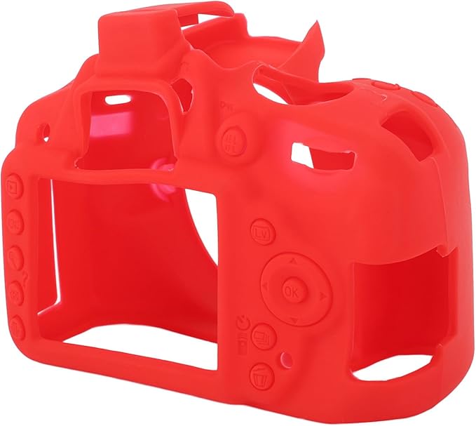 Goshyda Silicone Camera Case for Nikon D3100, Shock Proof Rubber Protective Body Skin Cover Bag for Nikon D3100 (Red)