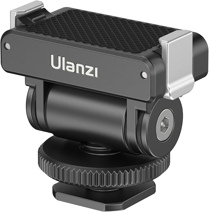 ULANZI CA22 Cold Shoe Adapter Mount with Magnetic Quick Mount, 180 Tilt Adjustable, Universal Camera Compatible with DJI OSMO 360/Action 2 3 4 5 Pro/G-o-P-ro Hero 13 12 11 10/Insta360 GO 3S X4 Ace Pro