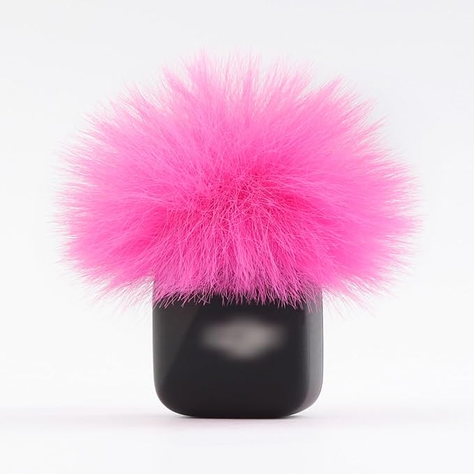 LEFXMOPHY Windscreen for DJI MIC MINI (2024) Wireless Microphone Hot Pink Furry Wind Muff Deadcat Cover (Not for Dji Mic 1 and 2)