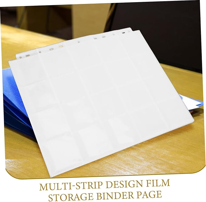 GANAZONO 30pcs Negative Film Sleeves Binder Acid Film Holder Pages for Efficient Storage for Photographers