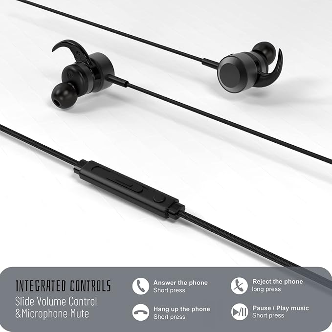 USB C Wired Gaming Ear Buds - 7.1 Surround Sound in-Ear Headphone - Detachable Microphone - Integrated Mute and Volume Control - Gamer Earbuds for Mobile Gaming, Switch, Xbox One, PS, PC