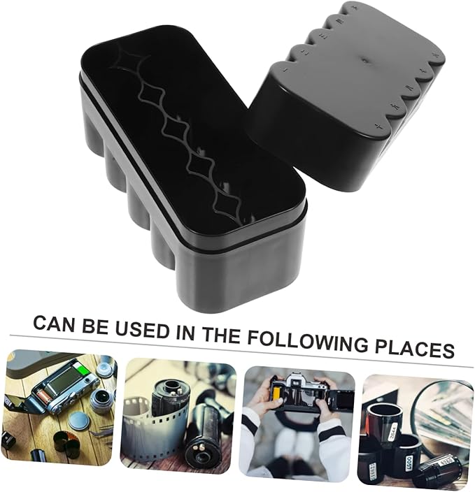 Film Storage Box for 120 Film Rolls Hard Plastic Case Lid Organizer for Photography Supplies Design for Easy Visibility