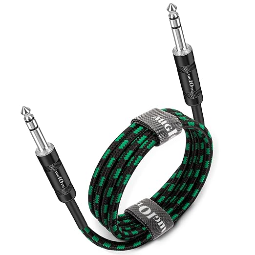 1/4 20ft TRS 6.35mm Balance Stereo Quarter Inch TRS Male Plug Power Speaker, Mixer, Amplifier Cable