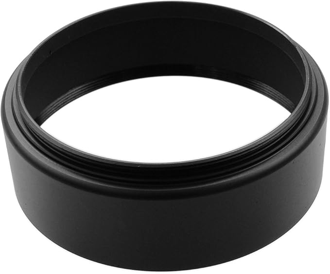 Metal Lens Hood Sun Shade Compatible with Panasonic Lumix Fujifilm Olympus Pentax Samsung Sigma Rangefinder Universal Cameras (46mm)