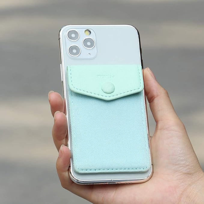 Ultra-Slim Self Adhesive Credit Card Leather Wallet