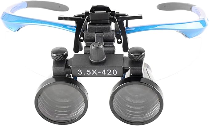 SGOE 3.5X Binocular Loupe with Metal Clip - Magnifying Loupe for Glasses