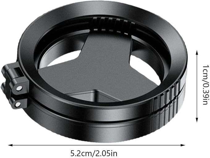Anti Glare Magnetic Phone Filter, 52mm Polarizing Lens Quick Mount, Reduces Reflections Enhances Colors with Foldable Stand, Rotatable Polarizer Filter Compatible for Video Recording (1pcs)