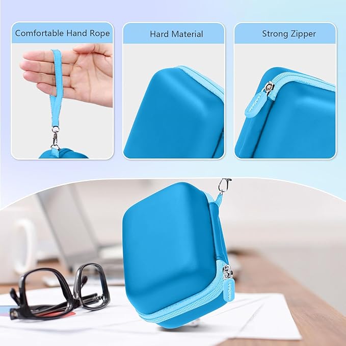 Leayjeen Digital Camera Case Compatible withLUMIX ZS99/ LX10/ ZS80/ ZS100/ ZS70/ ZS200/ ZS60 4K Digital Camera,Compact Digital Camera-Blue(Case Only)