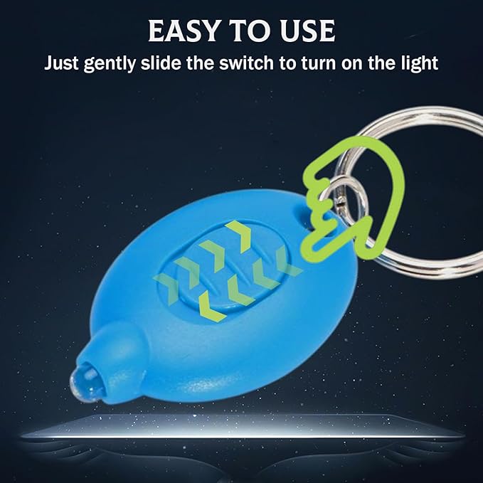16Pcs LED Keychain Flashlight White Light Mini Keychain Light Ultra Bright Tiny Flashlight, Micro Pocket Portable Key Light for Emergency Lighting