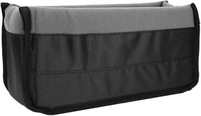 Pongnas Shockproof Camera Insert Bag with Padded Dividers for Safe Lens Storage (Grey)