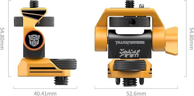 SMALLRIG Adjustable Camera Monitor Mount for ARRI-Style (Bumblebee Edition), 360° Swivel and 180° Tilt Holder Anti-Twist Support 5" and 7" - 5520