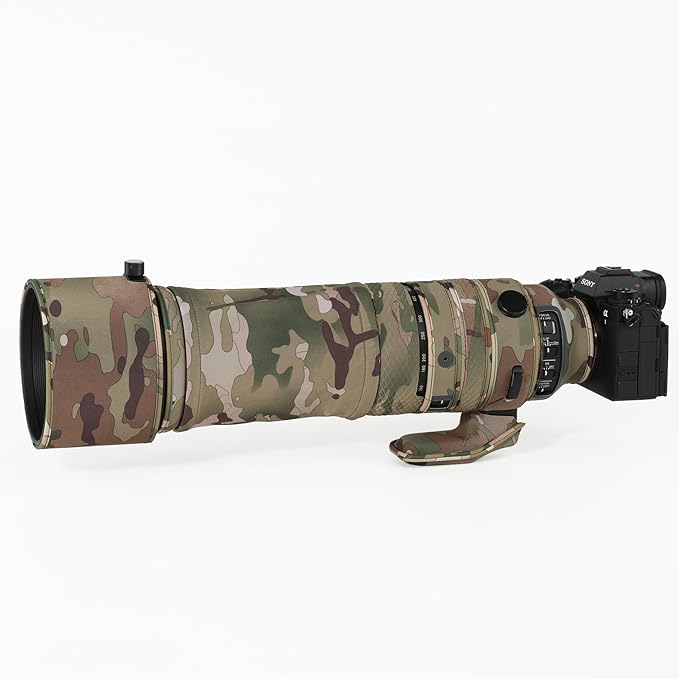 CHASING BIRDS Lens Camouflage Waterproof Coat for Olympus 150-600mm F5-6.3 is ED MSC Rainproof Lens Protective Cover (Desert, with 1.4X and 2.0X TC)