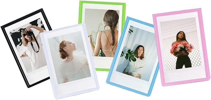 Orga'Neat 2x3 Magnetic Photo Frame Refrigerator for Fujifilm Instax Mini Instant Film, Magnet Picture Frames for Fridge Small Picture Holder for 8.6cm*5.4cm Picture -5 Pack