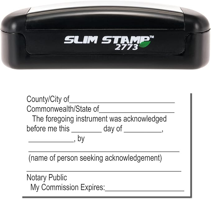 South Carolina Notary Supply Kit, South Carolina Notary Supplies, Includes Rectangular Notary Stamp, Notary Record Book, Notary Acknowledgement Stamp, Slim Stamps, Portable, Easy to Carry