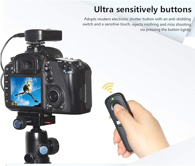 Pixel Oppilas/DC2 Wireless Remote Shutter Release for Nikon Z6,Z7,D3100, D3200, D3300, D5000, D5100, D5200, D5300, D5500, D90,D7000,D7100,D7200,D600,D610,D750,Df