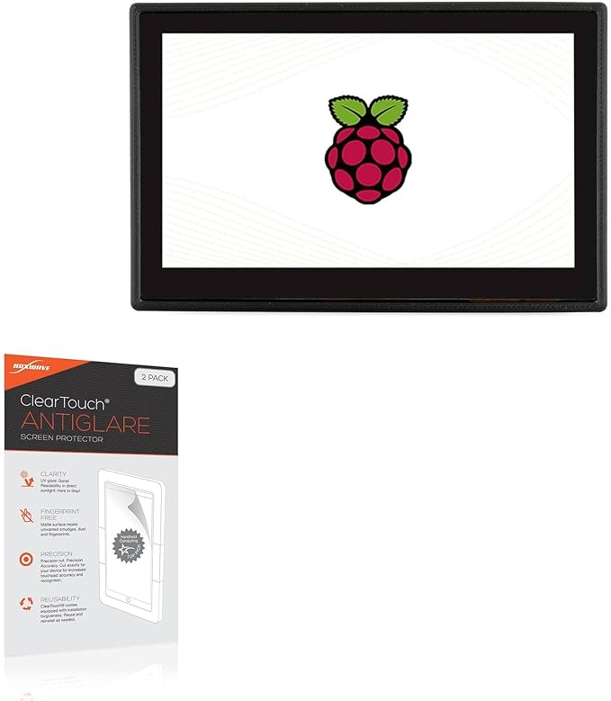 BoxWave Screen Protector Compatible with Waveshare DSI LCD (4.3 in) - ClearTouch Anti-Glare (2-Pack), Anti-Fingerprint Matte Film Skin