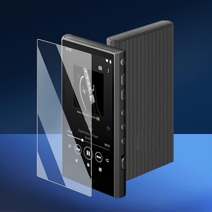9H Scratch-Proof Premium Front LCD Screen Protector Guard Tempered Glass Protective Film for Sony Walkman NW-A300 Series NW-A306 NW-A307 (1pc)