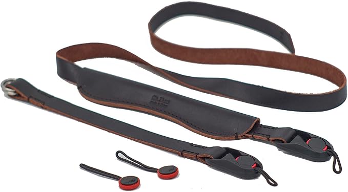 Camera Neck Strap with Quick Release Rings for Leica Canon Nikon compatible with Peak Design Anchor Links