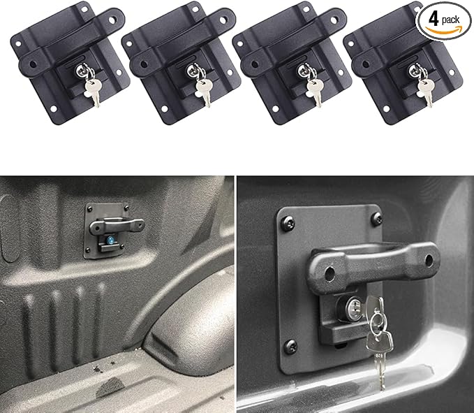 4Pcs Truck Bed Tie Down Anchors Boxlink Cleats & Plates Compatible with Ford F150 F250 F350 & Raptor 2015-2025 2026