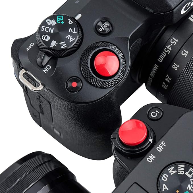 2X Camera Shutter Button Cap for A7 V A7V A7M5 A7CR A7CII ZV-E10 II ZV-E10 ZV-1 A7C A6700 A6600 A6500 A6400 A6300 A6100 A7SIII A7RII A7SII A7II A7 A7S A7R RX100VII VI V IV III EOS M10 M5 M6 Mark II