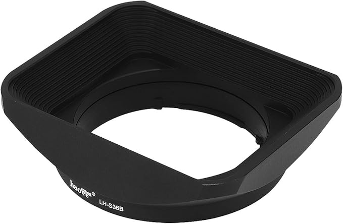 Haoge LH-S35B Bayonet Square Metal Lens Hood Shade with Cap for Sony Sonnar T FE 35mm F2.8 ZA SEL35F28Z and Sonnar T FE 55mm F1.8 ZA SEL55F18Z Lens