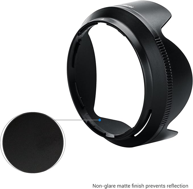 Dedicated Lens Hood Shade for Nikon NIKKOR Z DX 18-140mm f/3.5-6.3 VR Lens Replaces Nikon HB-101 Lens Hood Compatible with 62mm Filter & Lens Cap