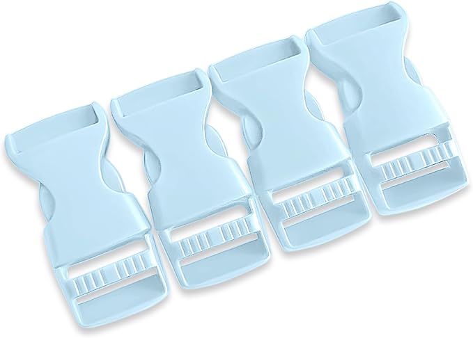 Buckles for Straps Set of 4 Pcs Plastic Buckle Clip Quick Side Release Plastic Fastener