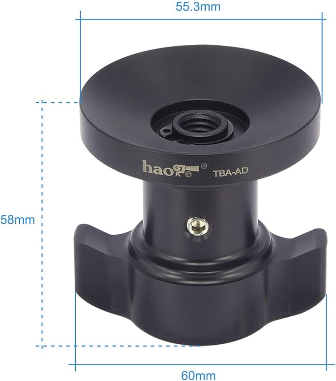 Haoge Tie Down Locking Handle Short Threaded Knob for Sachtler Tripod Video Fluid Head Bowl Adapter FSB6 FSB6T FSB8 FSB8T FSB-10T ACE XL DV10 DV12