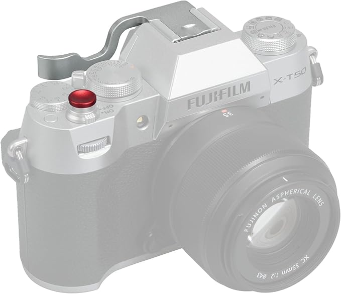 Metal Thumb Up Grip for for Fuji Fujifilm XT50 XT5 XT4 XT3 XT30 XT2 XT20 XT10 Digital Camera Hot Shoe Thumb Hand Grip Accessories (Silvery)