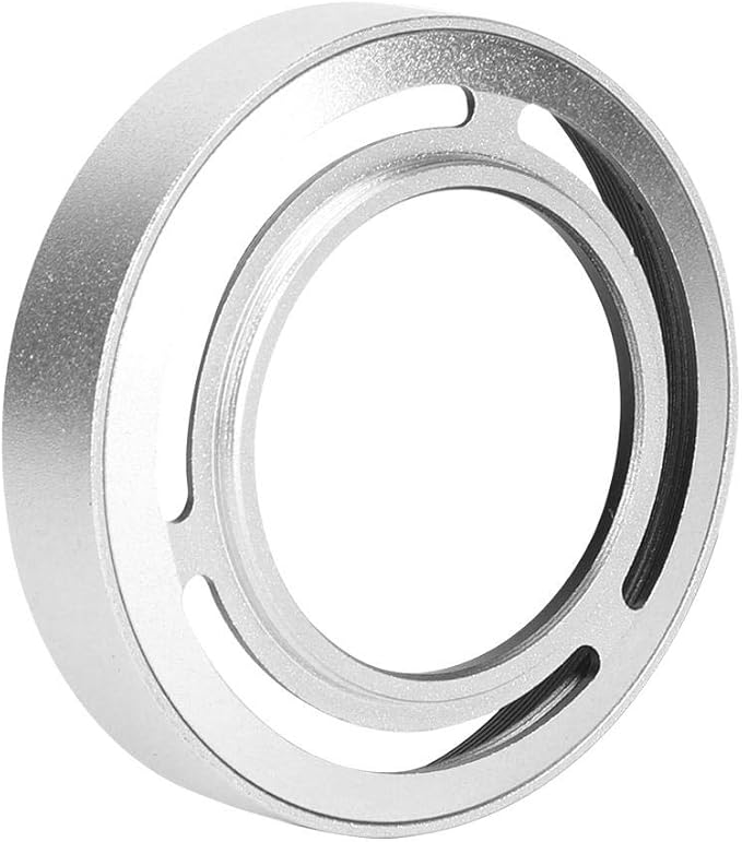 Hollow Metal Lens Hood - Compact Lens Hood - Detachable Camera Lens Hood - for X10/X20/X30 Camera(Silver)