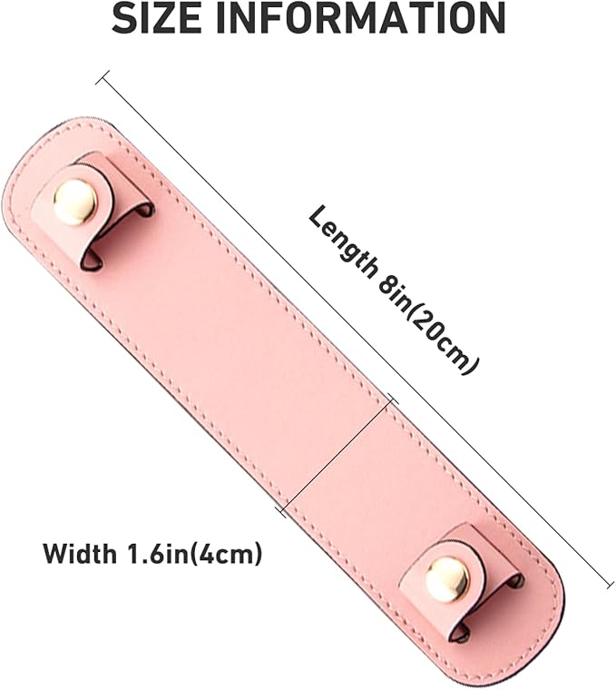 Shoulder Strap Pad Replacement,Microfiber Leather Strap Pads Detachable Cover for Tote Bag