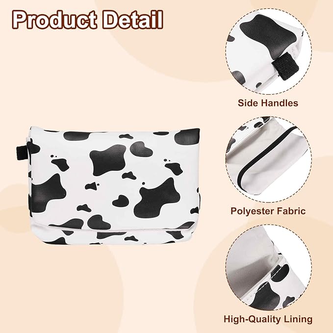 Nexarelle 2Pcs Digital Camera Storage Bag, Nylon Polyester Multi-Purpose Small Portable Storage Bags for Photography CCD Machine Women Men Travel Cosmetic Clutch, Black and White