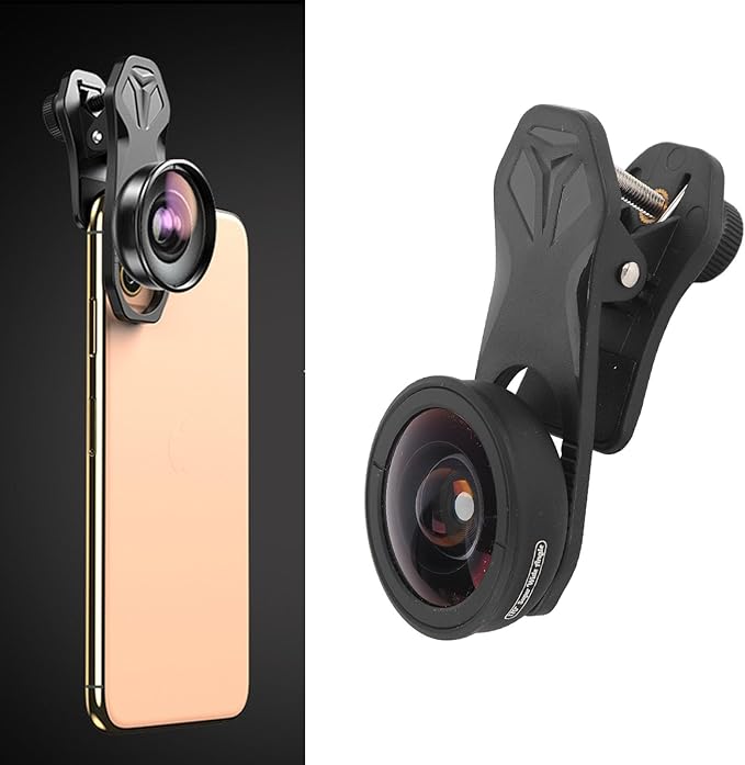 PUSOKEI 170 Ultra Wide Angle Lens for Phone, Clip - On Macro Photography Lens with Aluminum Alloy Housing, for Stunning Close - up Photos and Vlogging