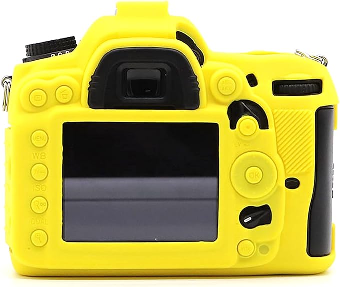 Professional Secure Silicone Camera Cases Bag Housing Rubber Body Skin for Nikon D7000 Digital SLR Camera Protective Case (Yellow)