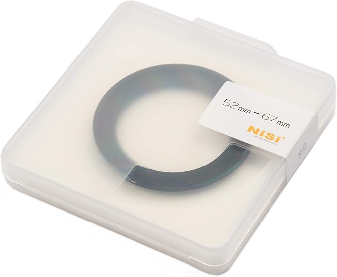 NiSi 52-67mm Pro Step-Up Ring - Threaded Stepping Adapter, 52mm Male Lens Attachment 67mm Female Filter and Accessory Thread - Anodized Aluminum, Matte Black Finish