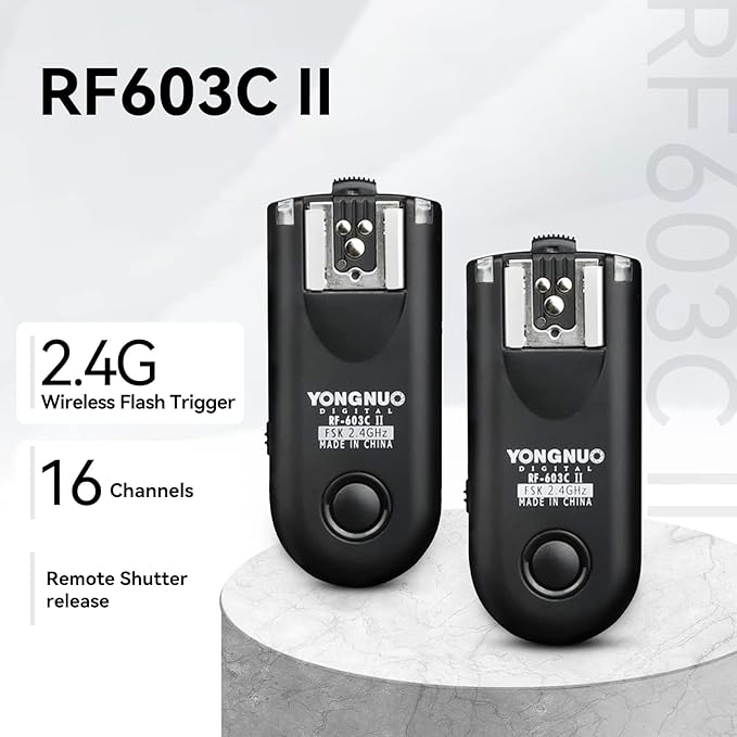YONGNUO Wireless Shutter Release & Flash Trigger RF-603II C3 for Canon DSLR 1D /1DS, EOS 5D Mark II/5D /7D/50D /40D /30D /20D /10D