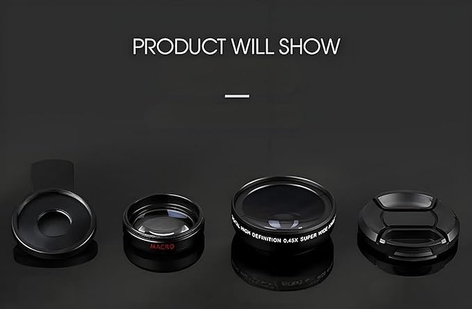 MESA'S LIVE 0.45x Ultra-Wide Angle + Macro 2-in-1 Lens Kit - 49mm UV Professional Camera Lens for Smartphones (iPhone/Android) & DSLR Cameras
