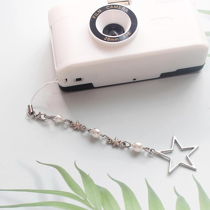 Beaded Camera Wrist Strap, Cute Phone Charms Strap, Pearl Bracelet Wrist Strap, Phone Keychain Decoration for Wallet