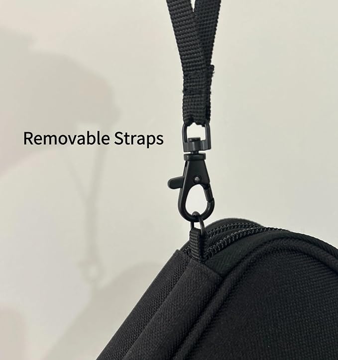 Travel Tech Carrying Pouch - Portable Electronics Organizer Travel Case, Portable Tech Organizer, All-in-One Storage Bag for Charging Cable (Small, Black, Small)