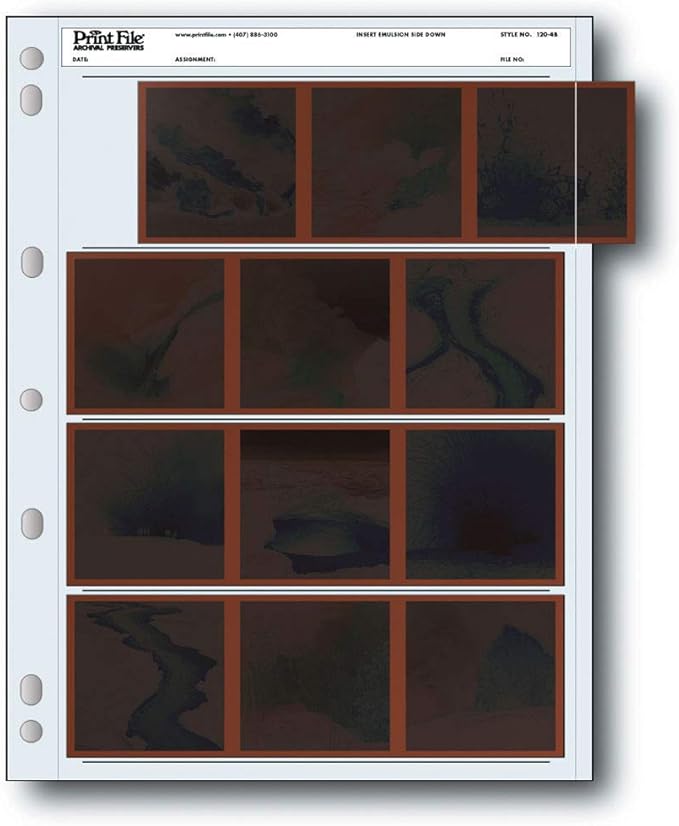 Print File 120-4B Negative Preservers for 120 Film - 25 Pack