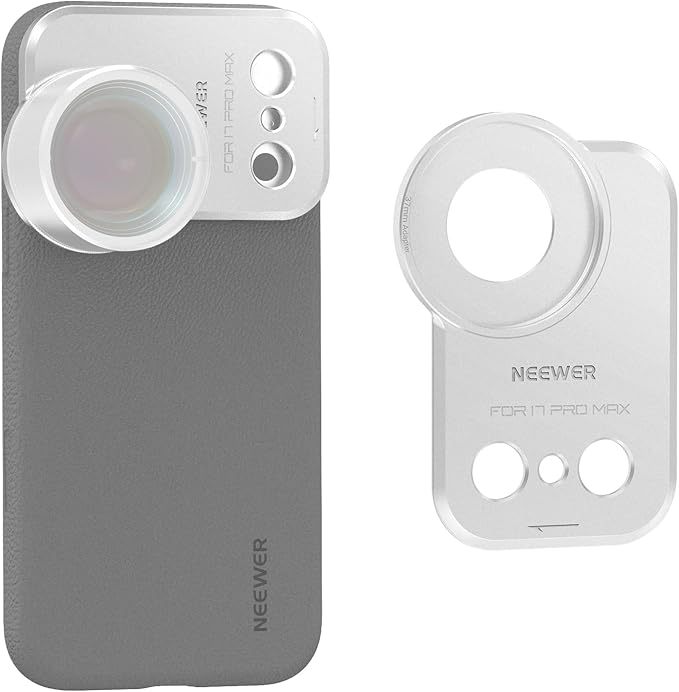 NEEWER 37mm Filter Lens Backplate for PA143/PA144 Phone Cage Only, Quick Release Video Rig Mobile Camera Photography Accessories Compatible with iPhone 17 Pro 17 Pro Max Beastgrip, PA152