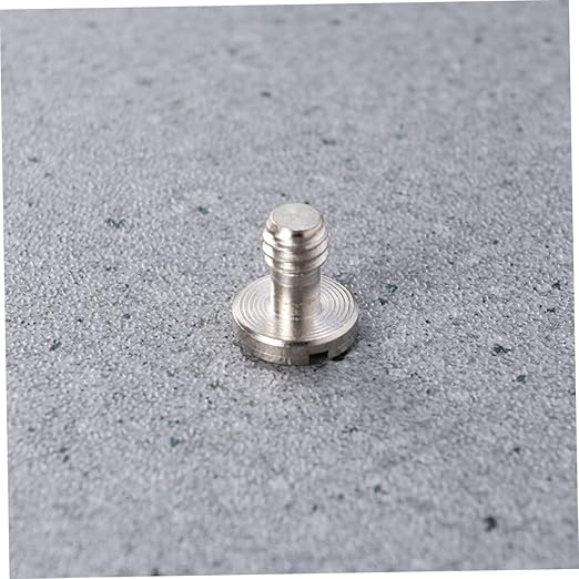 DOITOOL 2sets D-Ring Tripod Screws with Small Screws for Quick Release Plate 6pcs*2