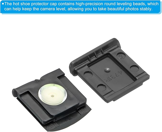 PATIKIL Camera Level Hot Shoe Cover Universal Camera Hot Shoe Cover Cap, 6 Pack Hot Shoe Cap Hot Shoe Protector Suitable for Nikon for Fujifilm for Pentax DSLR/SLR Camera, Black