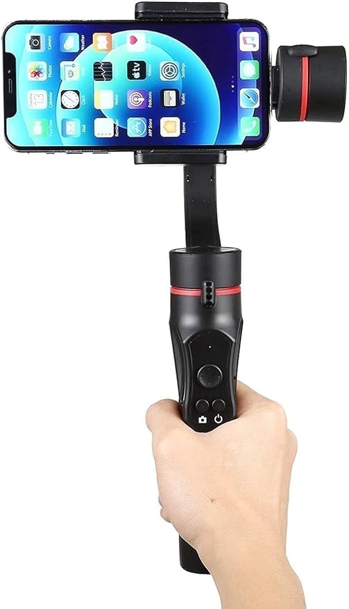 3-Axis Smartphone Stabilizer with Tripod, Magnetic Design, Portable and Foldable, Video, for Android and iOS