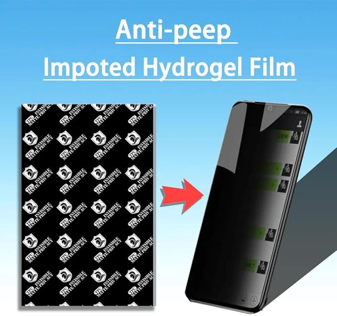 50pcs Mobile phone screen protector,TPU hydrogel film,frosted,anti peeping Matte protector,HD clear transparency for cutting machine,privacy film,Flexible lcd sticker sheet cutting film