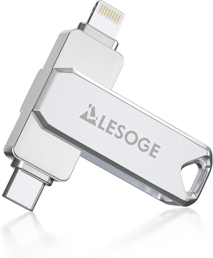 MFi Certified Flash Drive 256GB for iPhone USB Memory Stick, USB Stick High Speed Thumb Drives Photo Stick External Storage for iPhone/iPad/Android/PC