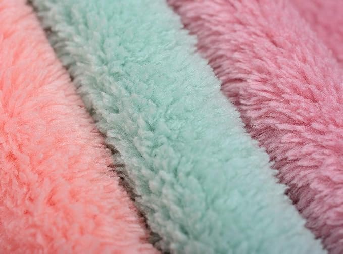 Microfiber rag Bulk Multi-Functional for House Furniture Reusable Rags Kitchen Wipes Dish Cloths Absorbent and Fast Drying 6 Colors (6pack, 11x11)