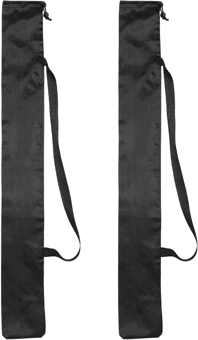 PATIKIL 34 x 4 Inch Tripod Carrying Case, 2 Pack Camera Tripod Carrying Bags Oxford Cloth Padded Bag for Camera Gear Mic Light Stand Sheet Music Photography Accessories, Black